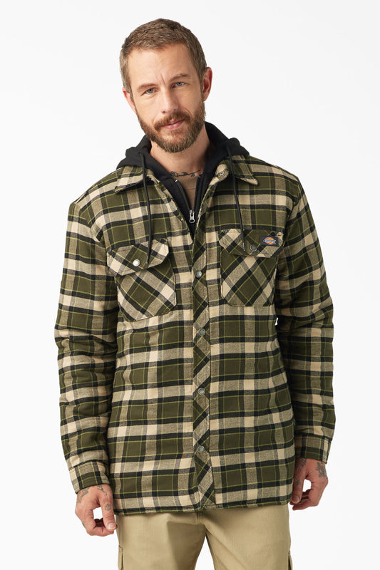 Fleece Hooded Flannel Jacket - TGR