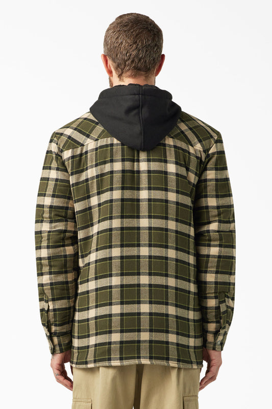 Fleece Hooded Flannel Jacket - TGR