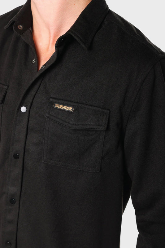 Flex Button Up Shirt - BLK