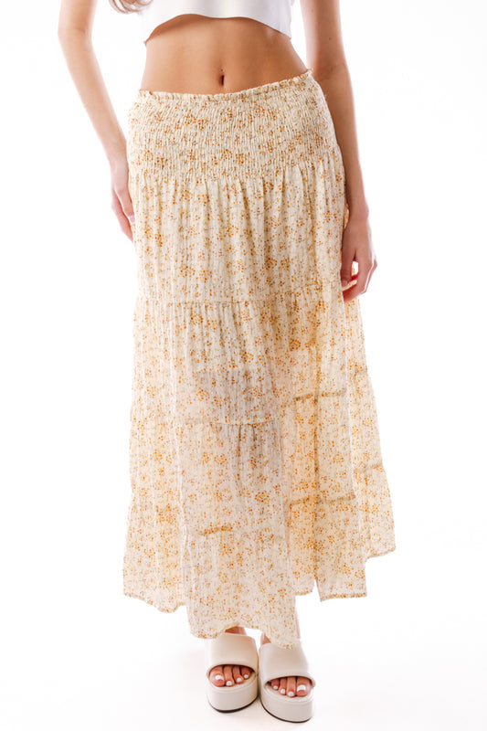 Floral Maxi Skirt - CRM