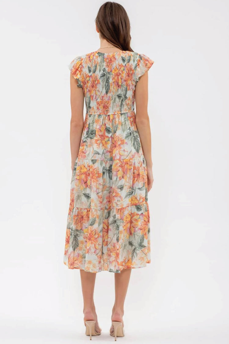 Floral Midi Dress - MNT