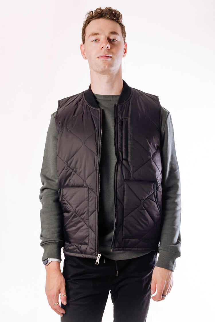 Freezer Quilted Vest - BLK