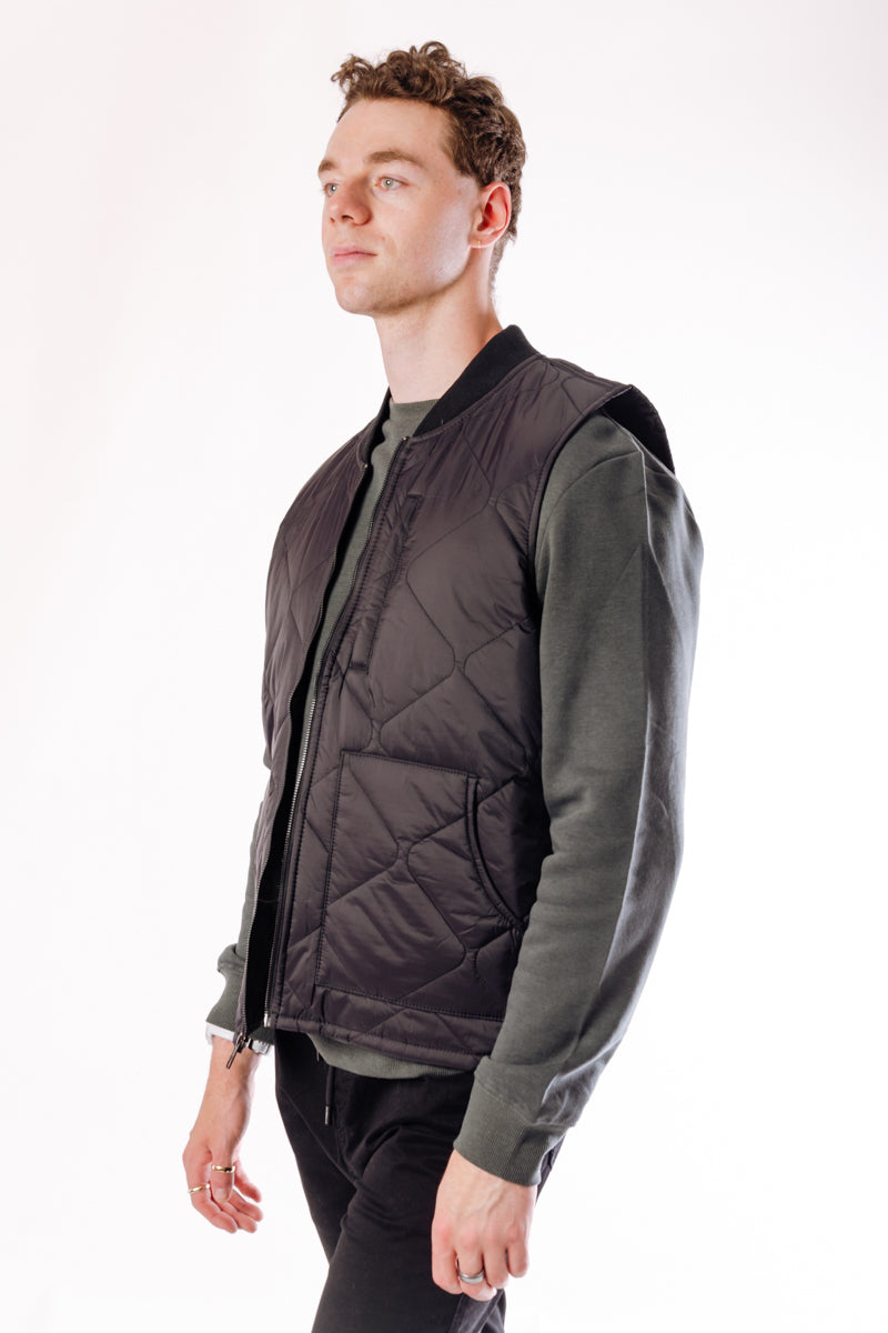 Freezer Quilted Vest - BLK