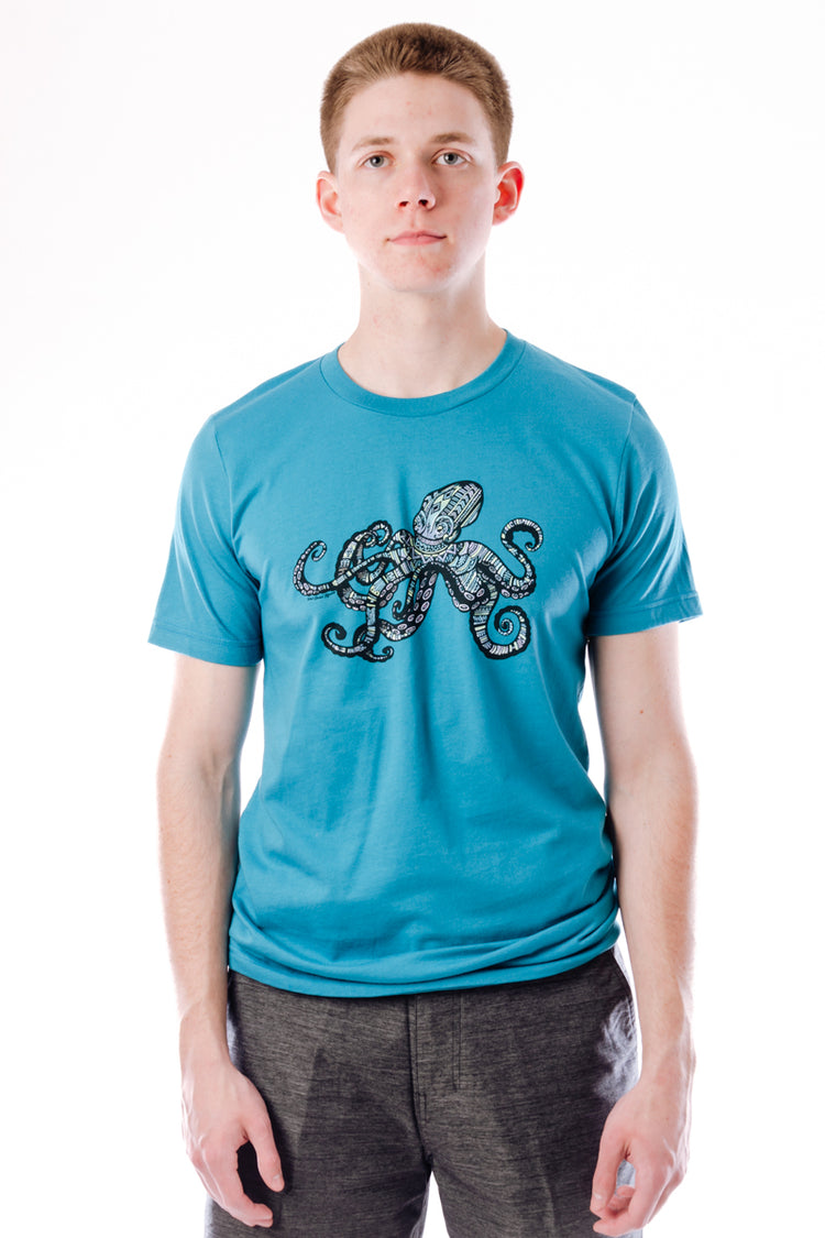 Colourful Geometric Octopus Tee - MAR