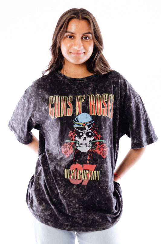 Unisex Guns N' Roses Destruction Tee - BLK