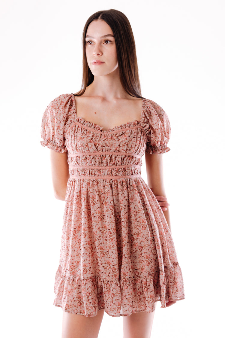 Hermosa Floral Mini Dress - PNK