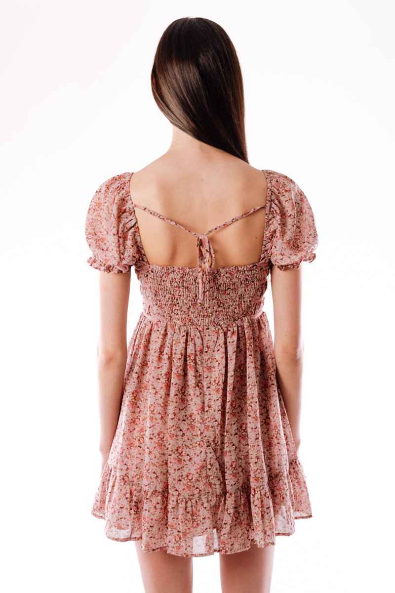 Hermosa Floral Mini Dress - PNK