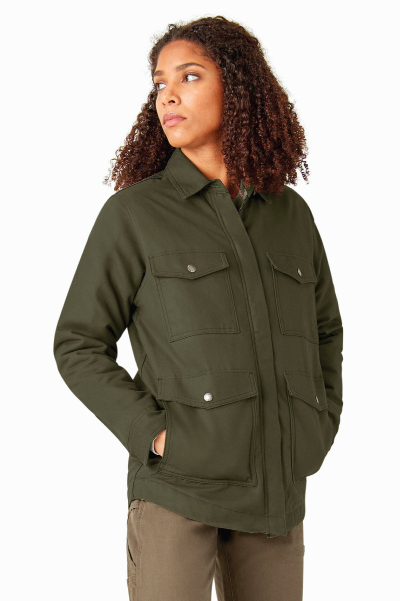 High Pile Fleece Lined Chore Coat - MOS