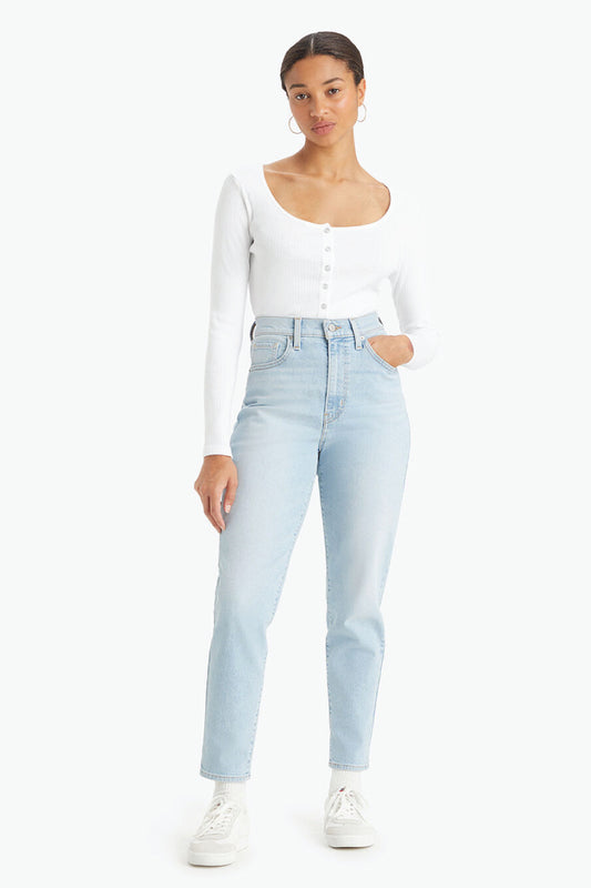 High Waisted Mom Jeans - 29