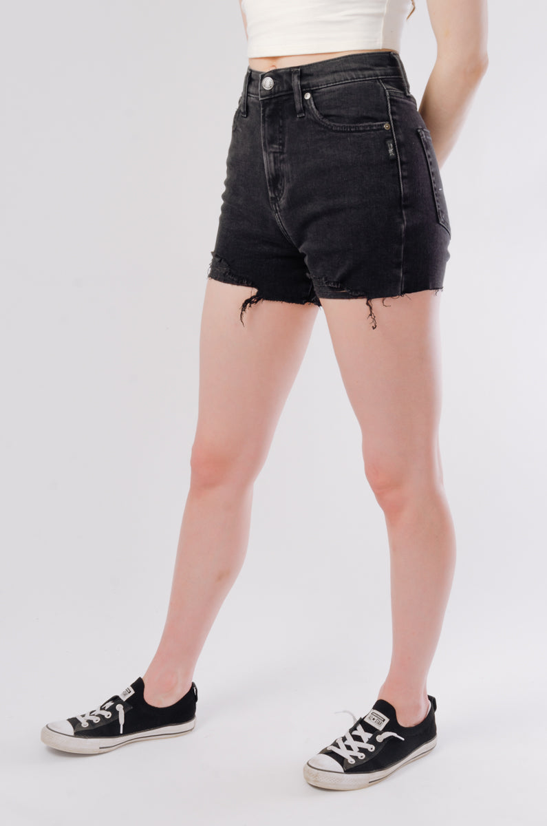 Highly Desirable High Rise Shorts - BLK