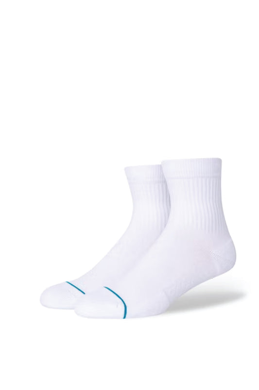 Icon Quarter Sock - WHT