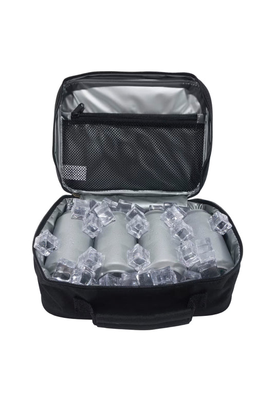 Insulated 4 Can Lunch Cooler - BLK