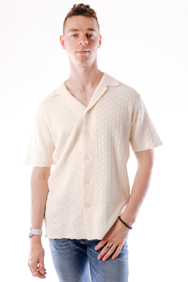 Knitted Yacht Shirt - WHT