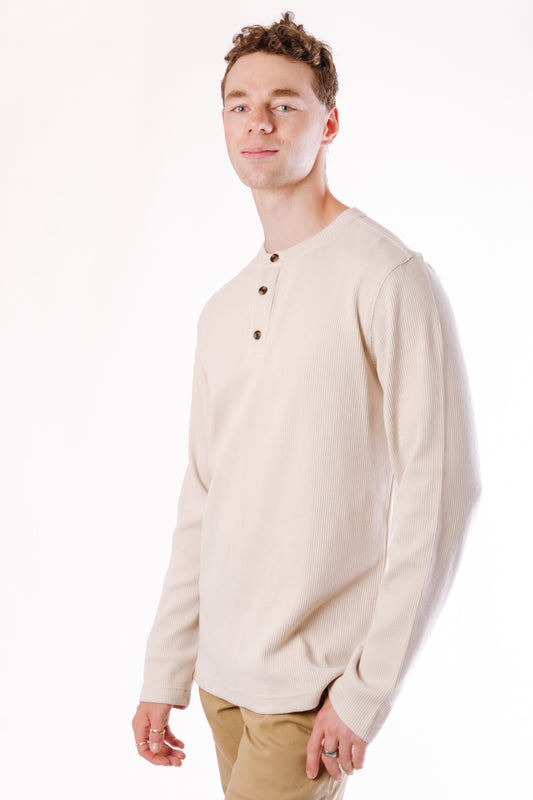 Long Sleeve Thermal Henley - OAT