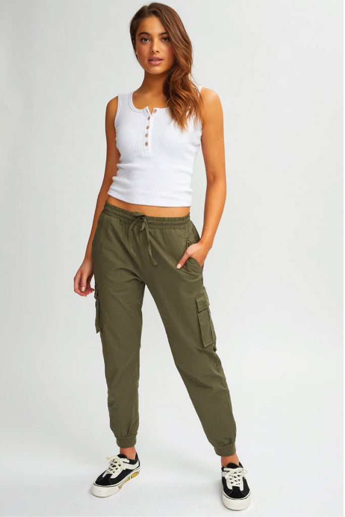 Linen Cargo Pants - OLI