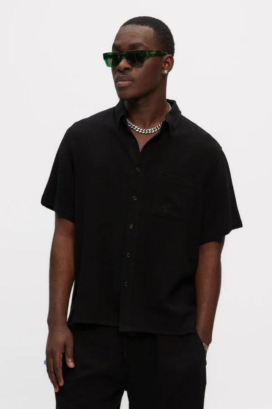 Linen Shirt - BLK