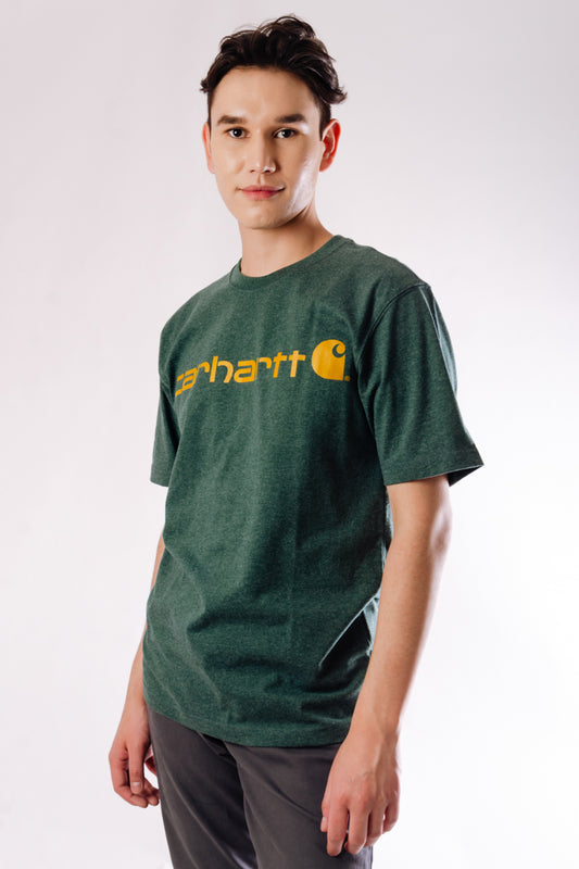 Loose Fit Heavyweight Logo Tee - GRN