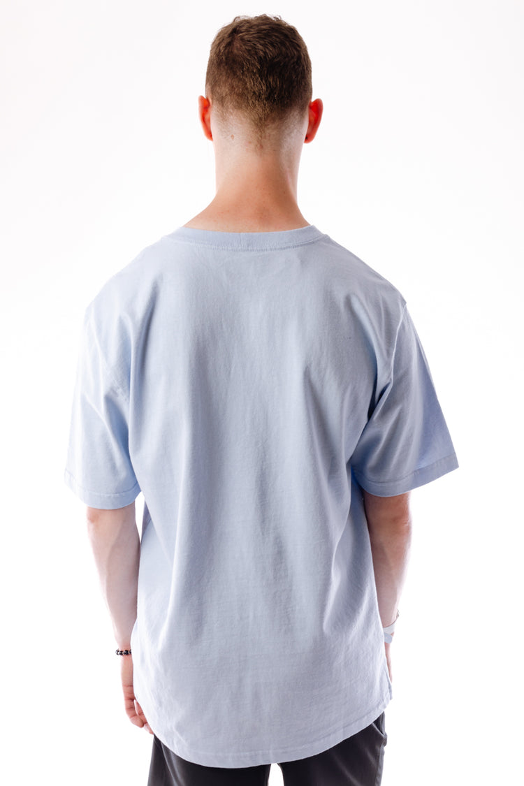 Loose Fit Heavyweight Logo Tee  - FOG