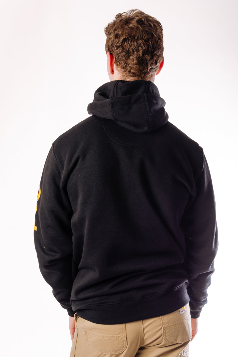 Loose Fit Midweight Graphic Hoodie - BLK