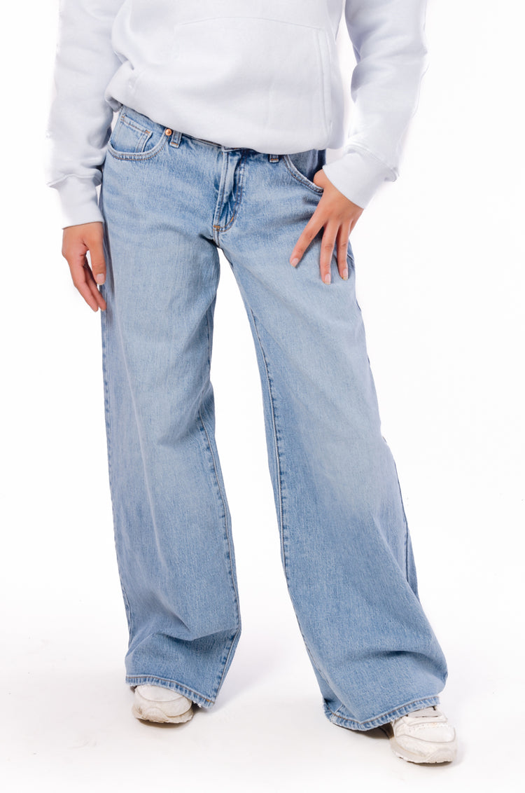 Low Rise Wide Leg Skater Jeans - 31