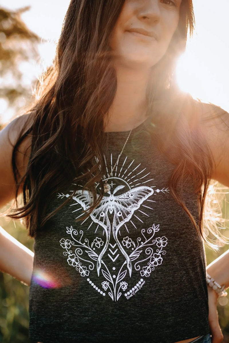 Luna Folk Art Crop Tank - CHR