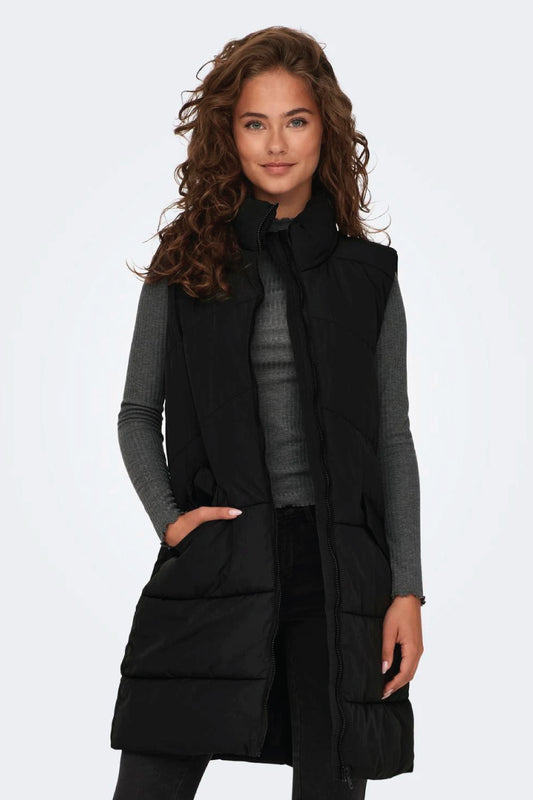 Matilde Long Vest - BLK