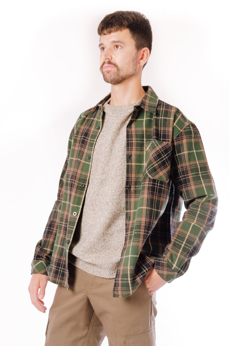 Mid Weight Flannel Shirt - GRN