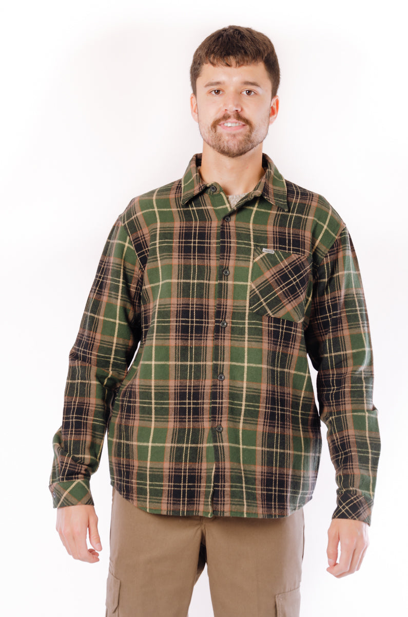 Mid Weight Flannel Shirt - GRN