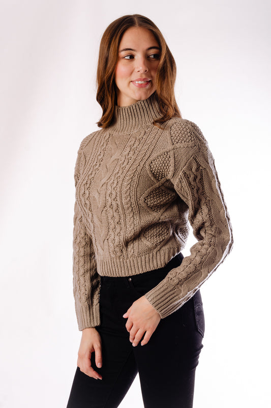 Mock Cable Sweater - SHI