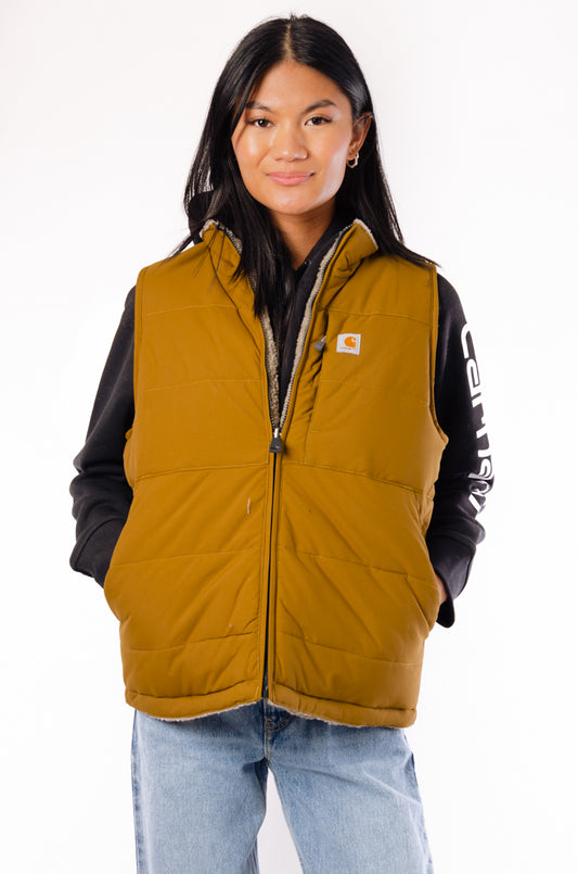 Montana Relaxed Fit Reversible Vest - OAK