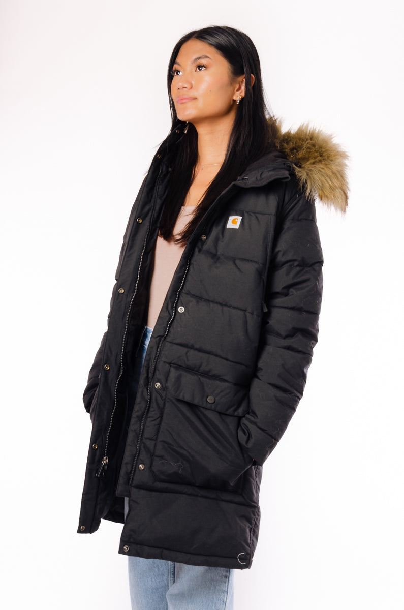 Montana Relaxed Fit Insulated Coat - BLK