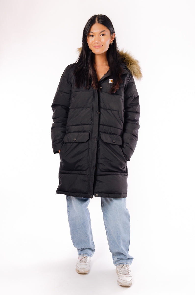 Montana Relaxed Fit Insulated Coat - BLK