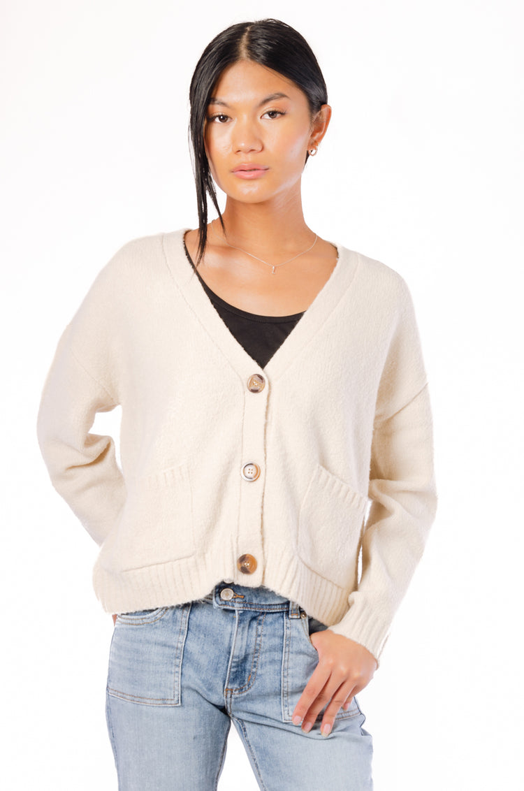 Mossy Cardigan - WHT