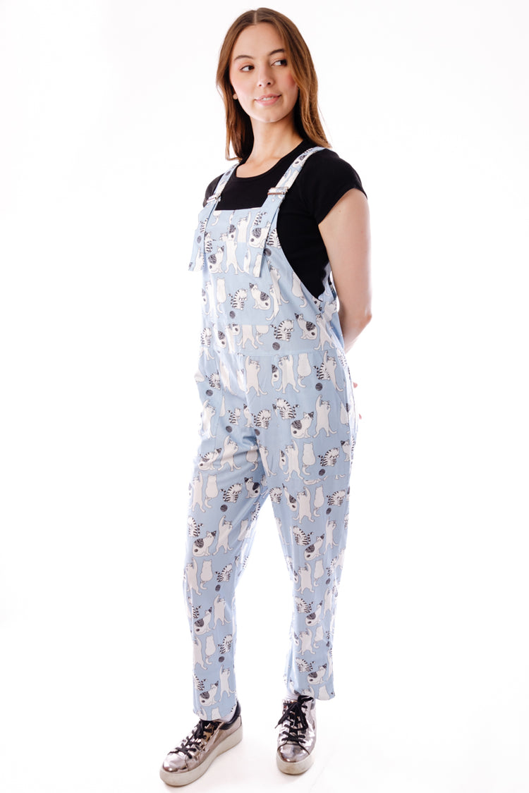 Multi Cats Overalls - BLU