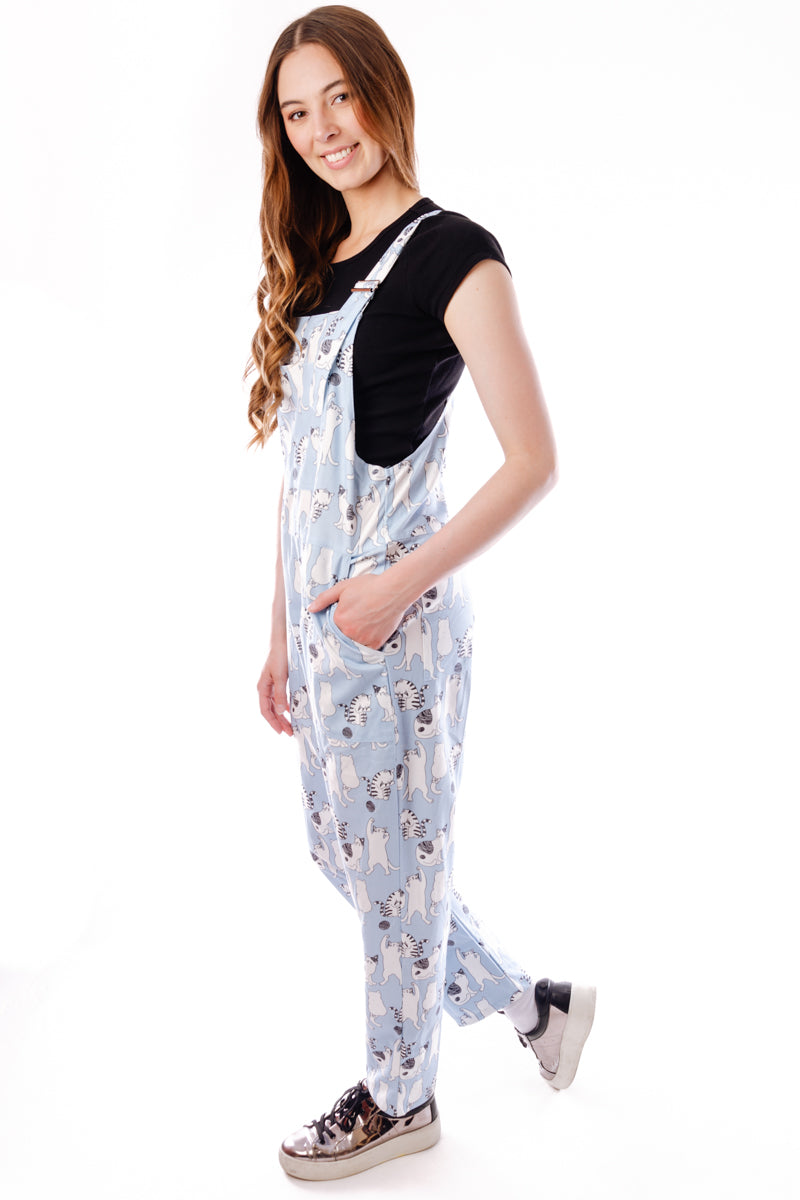 Multi Cats Overalls - BLU