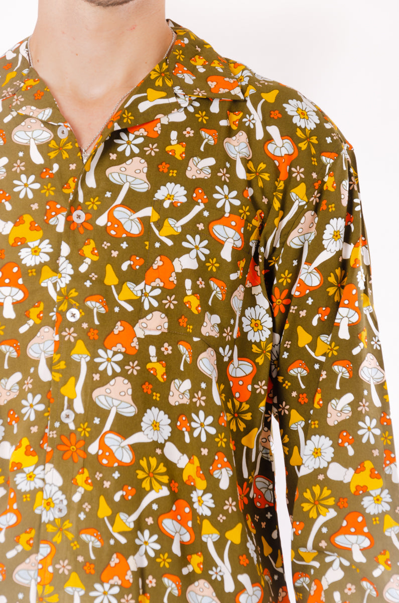 Mushrooms Button Up - OLV