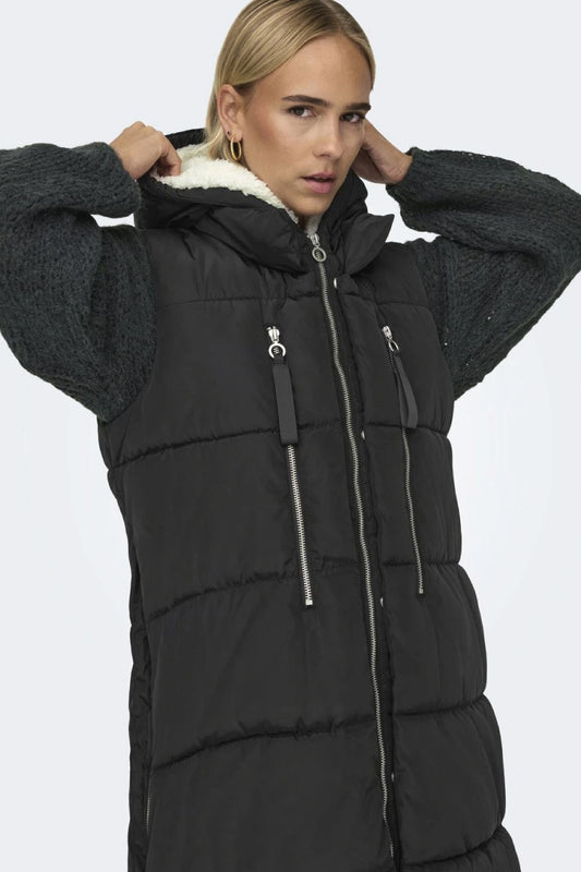 Nora Puffer Vest - BLK