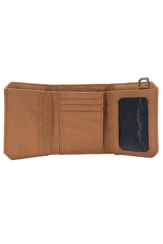 Nylon Duck Trifold Wallet - BRN