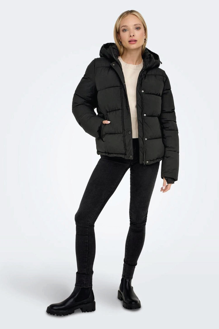 Lann Puffer Shorty Coat - BLK