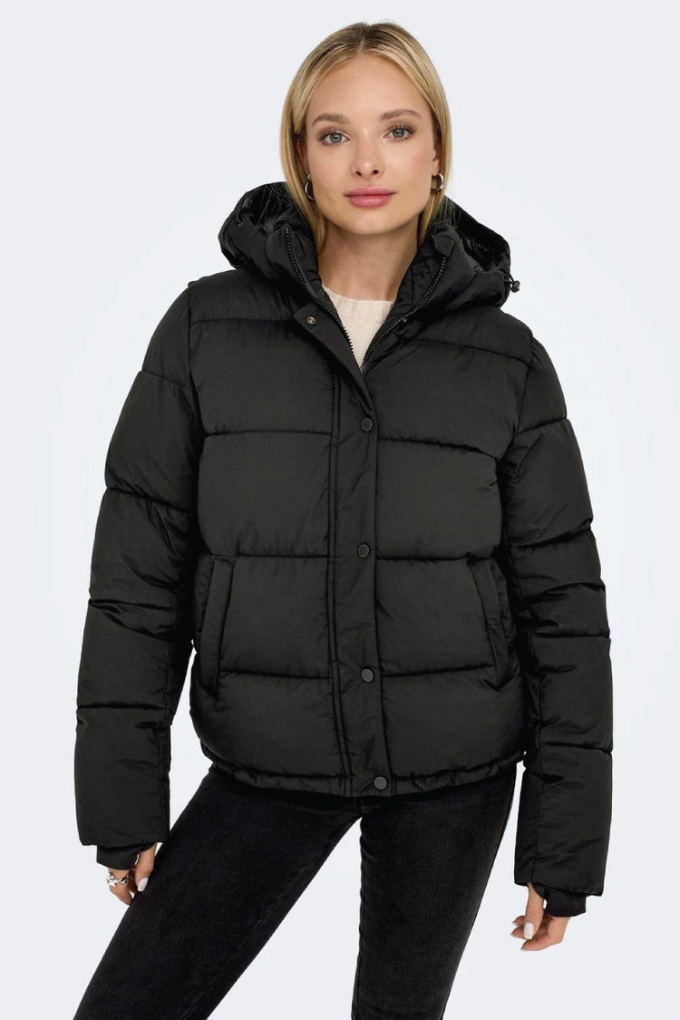 Lann Puffer Shorty Coat - BLK