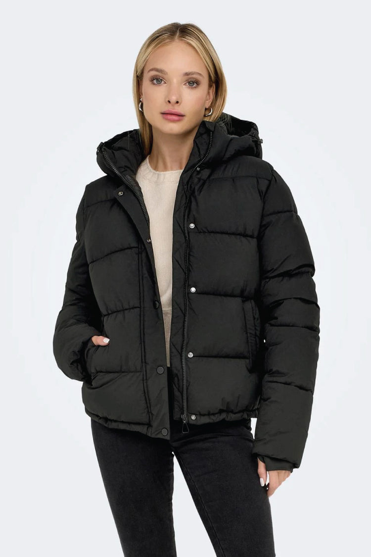 Lann Puffer Shorty Coat - BLK