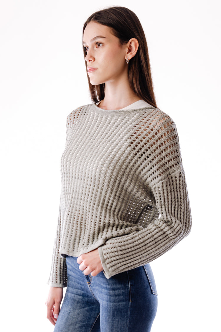 Open Knit Sweater - MNT