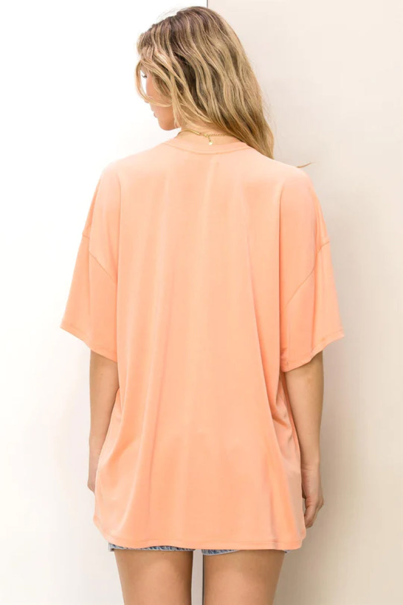 Oversize Crew Tee - PEA