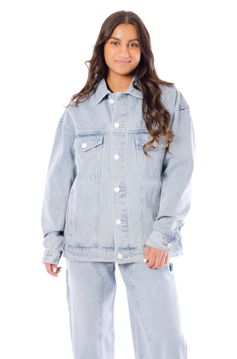 Oversize Denim Boyfriend  Jacket - LBL