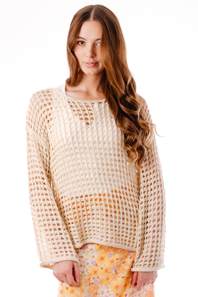 Crochet Sweater - NAT