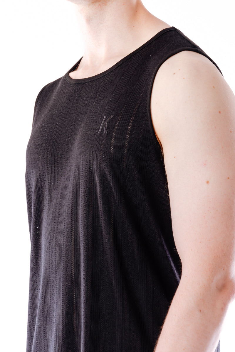 Perforated Rib Tank - BLK