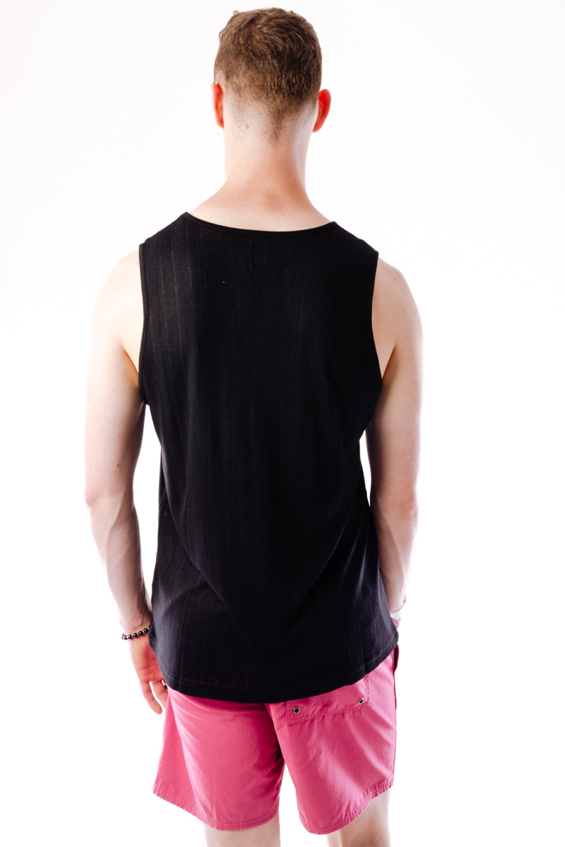 Perforated Rib Tank - BLK