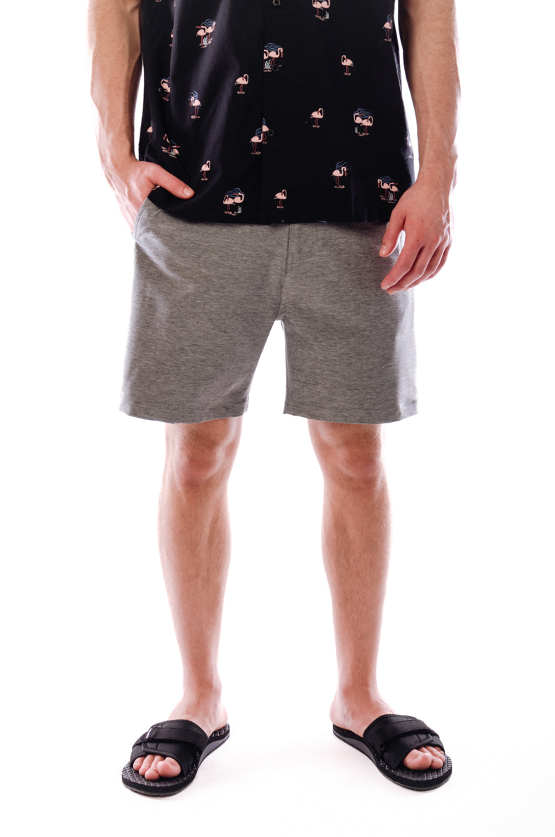 Phantom Heather Walkshorts - Black