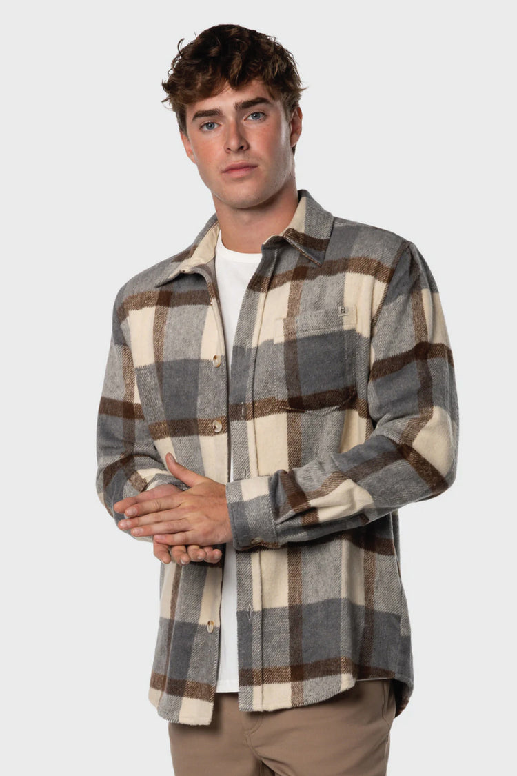 Plaid Overshirt - BRN