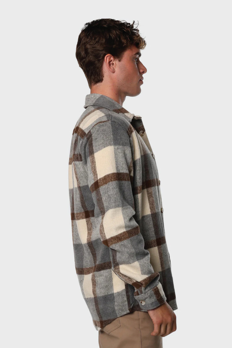 Plaid Overshirt - BRN